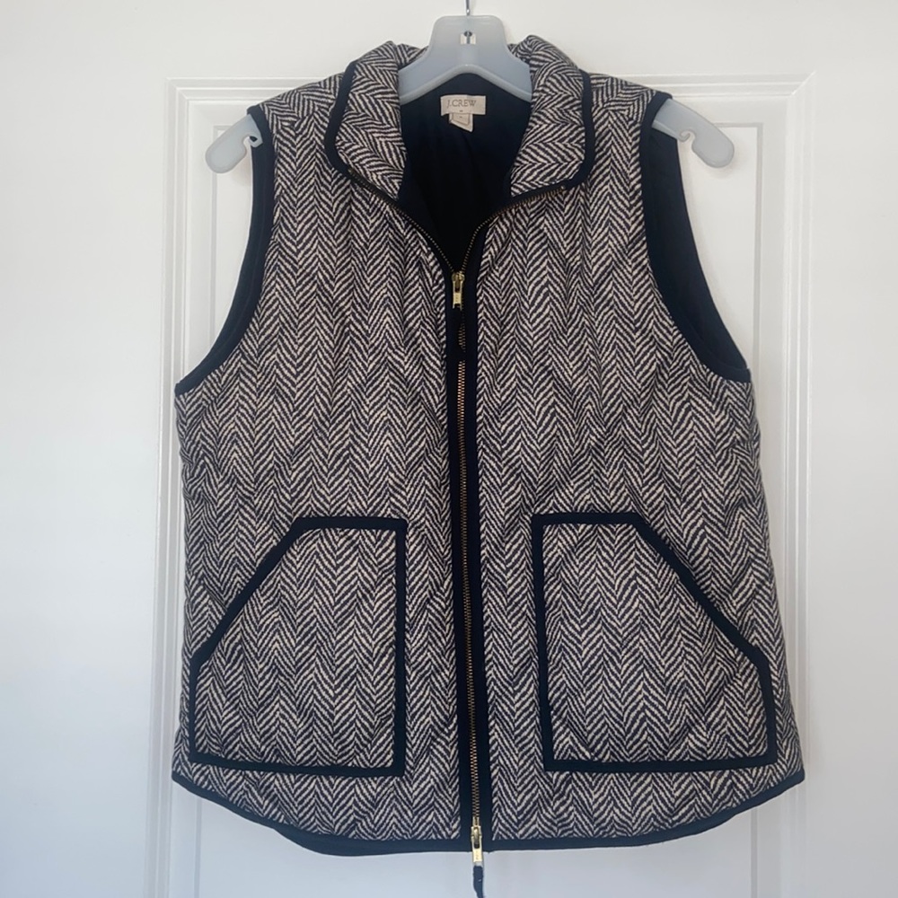 J. Crew Herringbone Vest